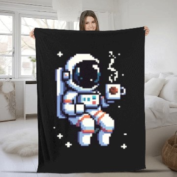 Discover Cosmic Coffee Break: Astro Java Fleece Blankets