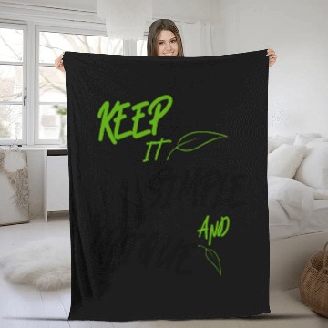Discover KEEP IT SIMPLE AND UNIQUE Fleece Blankets