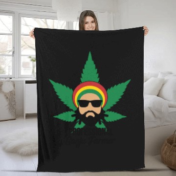 Discover Professional Ganja Farmer Fleece Blankets