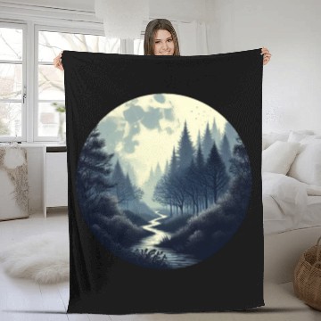 Discover Enchanted Forest - Great Christmas Gift! Fleece Blankets
