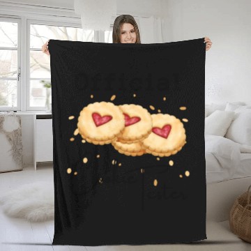 Discover Official Cookie Tester For Christmas Fleece Blankets