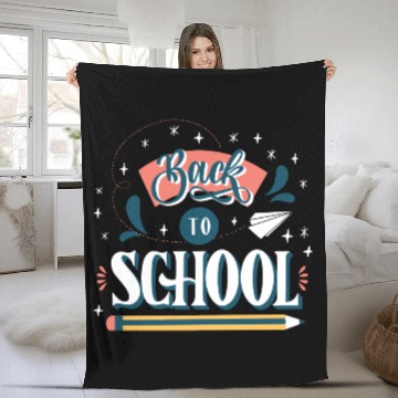 Discover Back To School With A Pencil Fleece Blankets