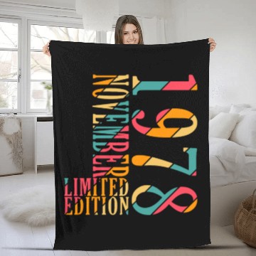 Discover november 1978 Anniversary november 1978 november Fleece Blankets