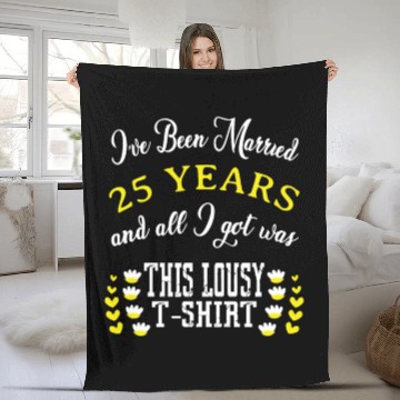 Discover I've been married 25 years and I still love him ev Fleece Blankets