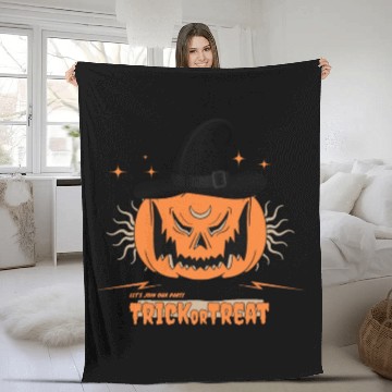 Discover Trick or Treat - Halloween Spooky Season Fleece Blankets