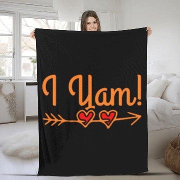 Discover She's My Sweet Potato I Yam Thanksgiving Fleece Blankets