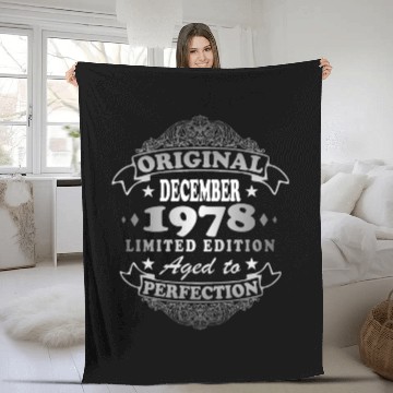 Discover Retro Limited 1978 In December Fleece Blankets
