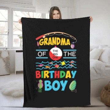 Discover O Fish Ally One Birthday Outfit Grandma Fleece Blankets