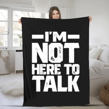 Discover I m Not Here To Talk Gym Bodybuilding Muscle Fleece Blankets