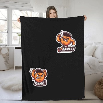 Discover Angry Runs |The Ultimate Stress Reliever Fleece Blankets