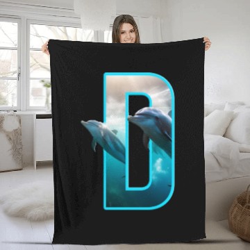 Discover dolphin Fleece Blankets