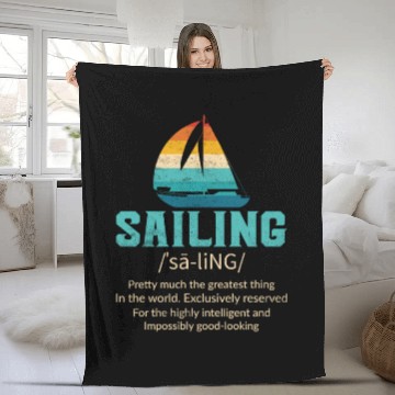 Discover Sailing Definition Fleece Blankets Unisex Sailing Fleece Blankets