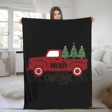 Discover Merry christmas 02 01 Fleece Blankets