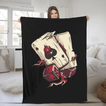 Discover Playing Card Sunshine On Men’s Organic Fleece Blankets