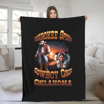 Discover Cherokee Spirit, Cowboy Grit: Oklahoma Fleece Blankets