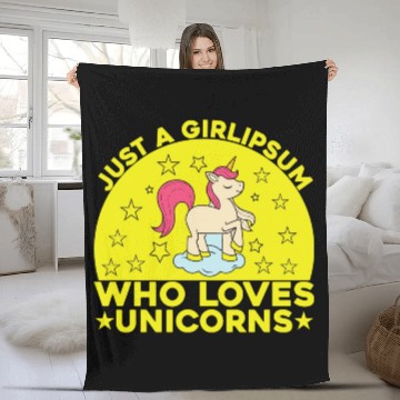 Discover unicorns Fleece Blankets design