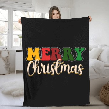 Discover Merry Christmas, Santa Claus, Xmas Season Blessed Fleece Blankets