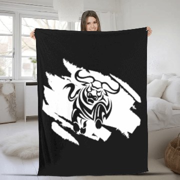 Discover Bull Rodeo Riding Lover Love Strong Spain Bully Fleece Blankets