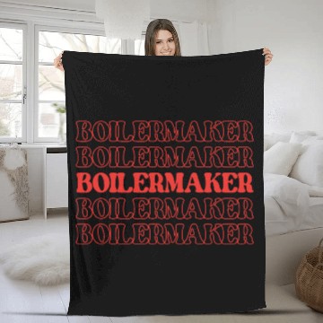 Discover Boilermaker Maker Ironworker Steamfitter Fleece Blankets