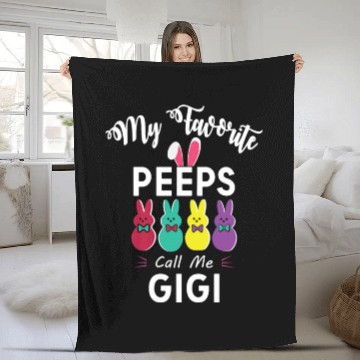 Discover My favorite peeps call me GIGI Fleece Blankets