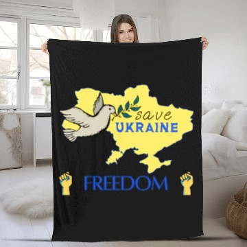 Discover save Ukraine Fleece Blankets
