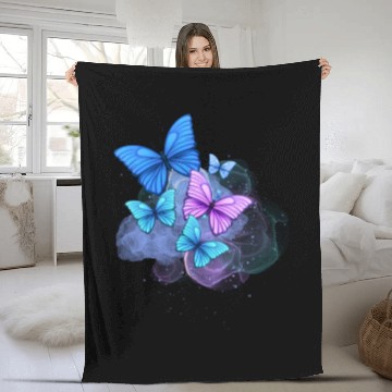 Discover Butterfly Fleece Blankets