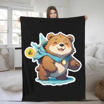 Discover Bear Cubs: Cute Overload! Fleece Blankets