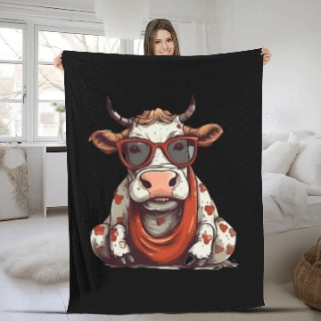 Discover Chic and Playful Cow Fleece Blankets