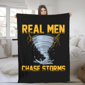Discover Storm Spotter | Storm Chaser Storm Warnings Gift Fleece Blankets