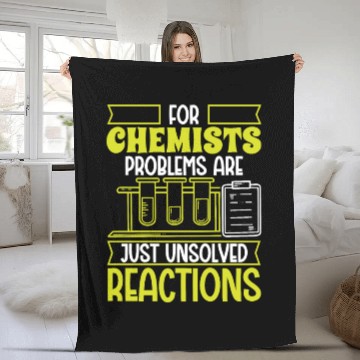 Discover Chemists problems unsolved reactions chemistry Fleece Blankets