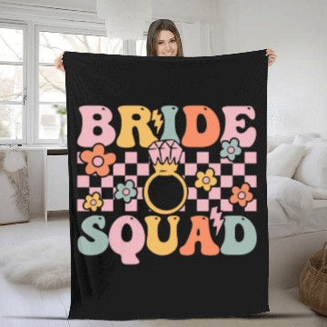 Discover Groovy Bridal Party Bachelorette Party Fleece Blankets