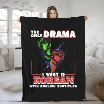 Discover Korean subtitles and K-Pop Fleece Blankets