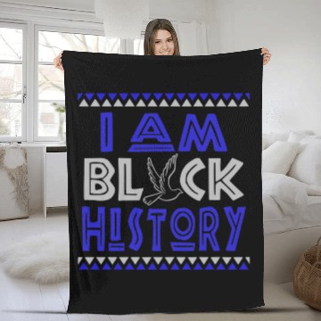 Discover I Am A Black History Fleece Blankets