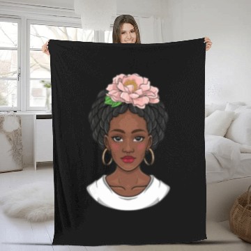 Discover Black girl, black girl magic, African American Fleece Blankets