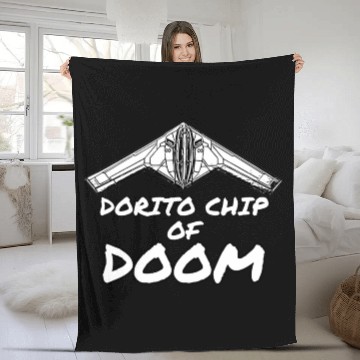 Discover DORITO CHIP OF Dooom | B-21 Raider Fleece Blankets