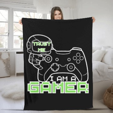 Discover Trust me Im a Gamer Fleece Blankets