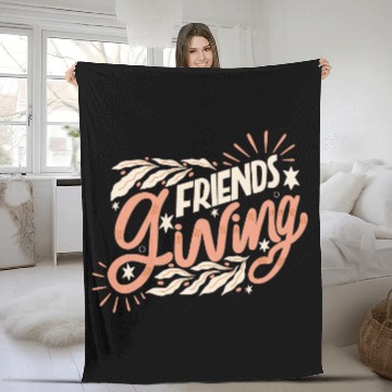 Discover FRIENDS GIVING Fleece Blankets