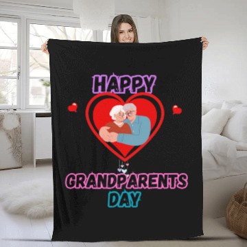 Discover Happy Grandparents Day Fleece Blankets
