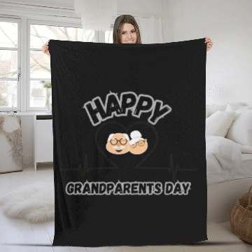 Discover Happy Grandparents Day Fleece Blankets