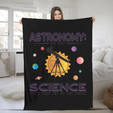 Discover Astronomy: science that's truly out of this world! Fleece Blankets