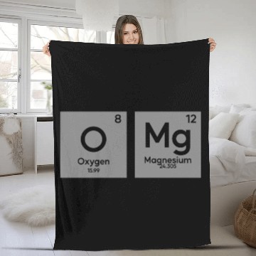 Discover OMG periodic table in chemistry Fleece Blankets