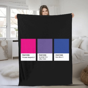 Discover LGBT COLOR PANTONE PALLETE BISEXUAL COMMUNITY Fleece Blankets