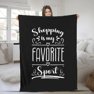 Discover Shopping Queen Money Fleece Blankets