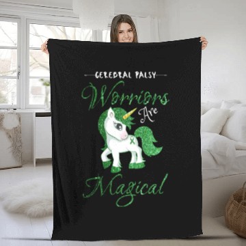 Discover Cerebral Palsy Warriors Are Magical Cute Green Fleece Blankets