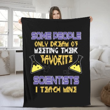 Discover SCIENCE TEACHER Fleece Blankets Teach Biology Chemistry Physic