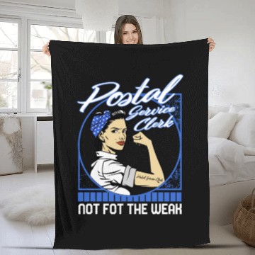 Discover Postal Clerk Fleece Blankets, Postal Service Clerk Not For