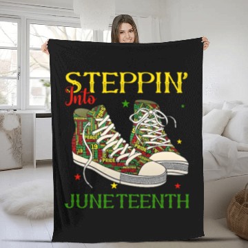 Discover Step' Into Junenth Like My Ancestors Black Youth S Fleece Blankets