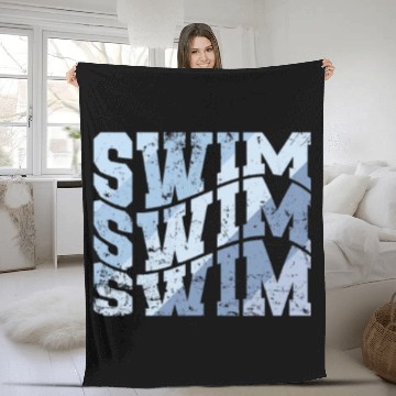 Discover Swim Sport Training Fleece Blankets