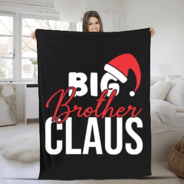 Discover Big brother Claus, Xmas Quotes, Christmas Gifts Fleece Blankets