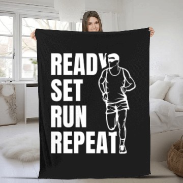 Discover Funny Runner Saying Fleece Blankets